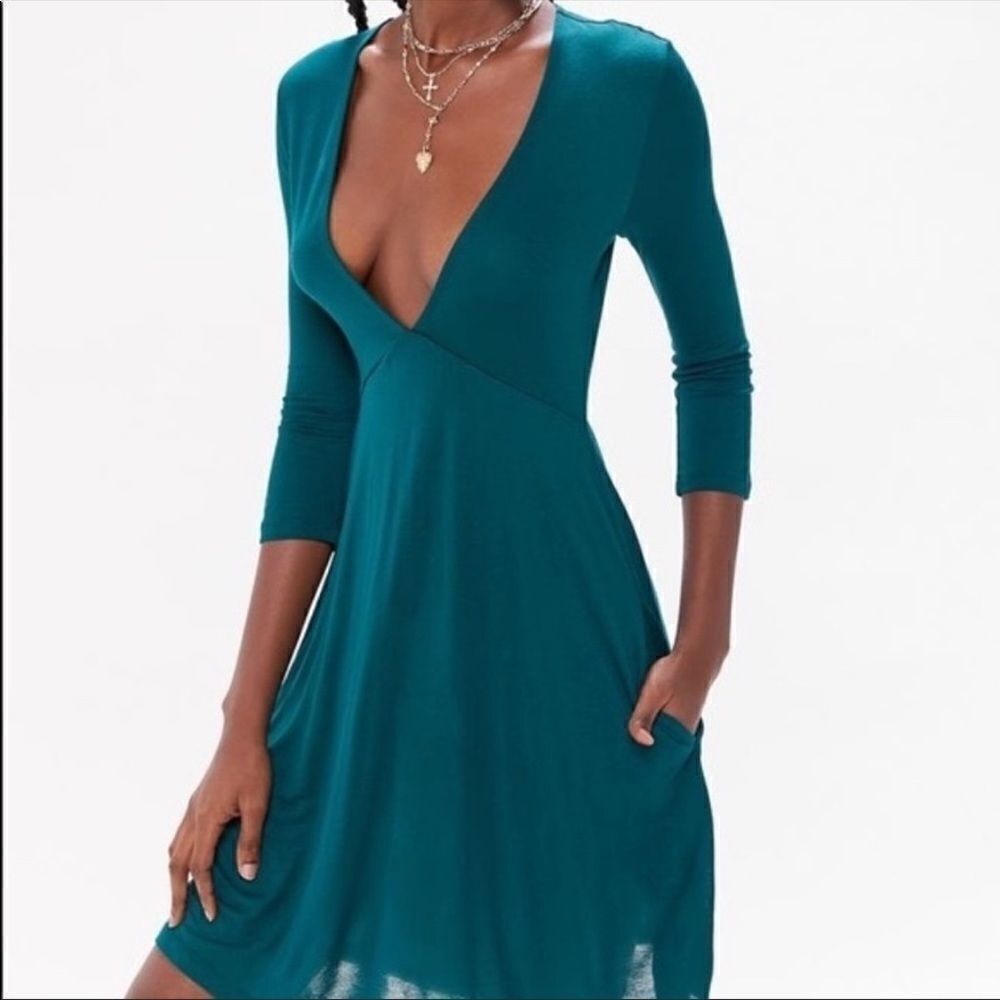 Mercer Plunge Mini Dress Size XS